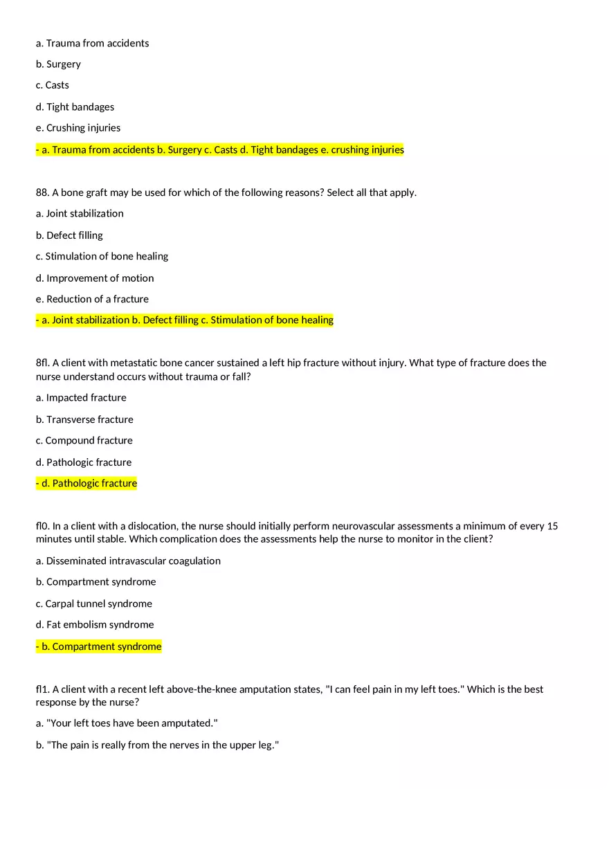 Multidimensional Care 1 Exam Part 3 Answers - Page 2
