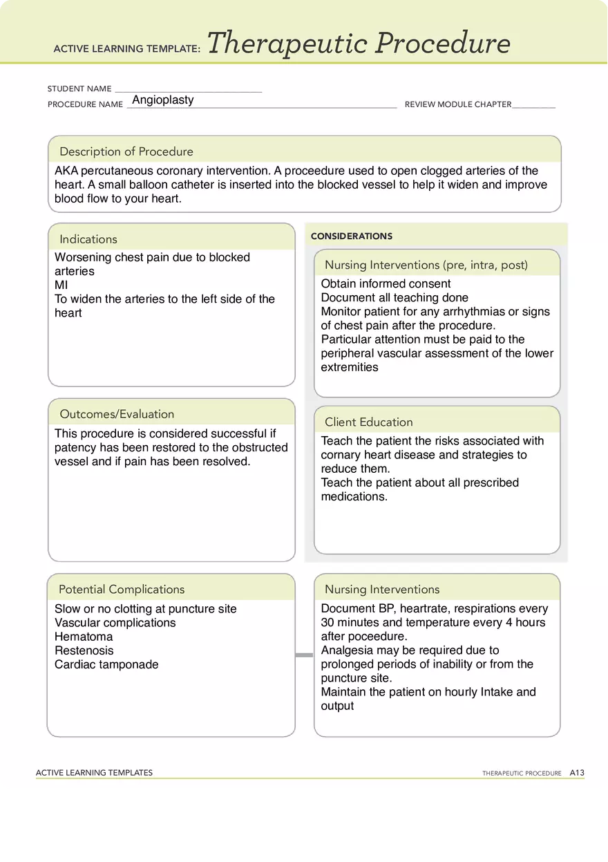 Angioplasty - Page 1