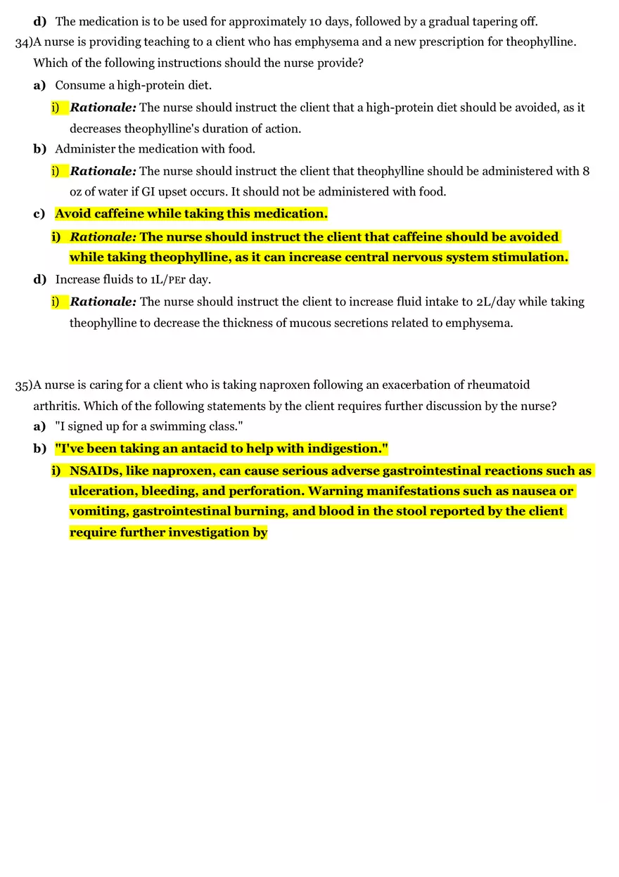 Pharmacology Final Review 2020 Part 2 - Page 7