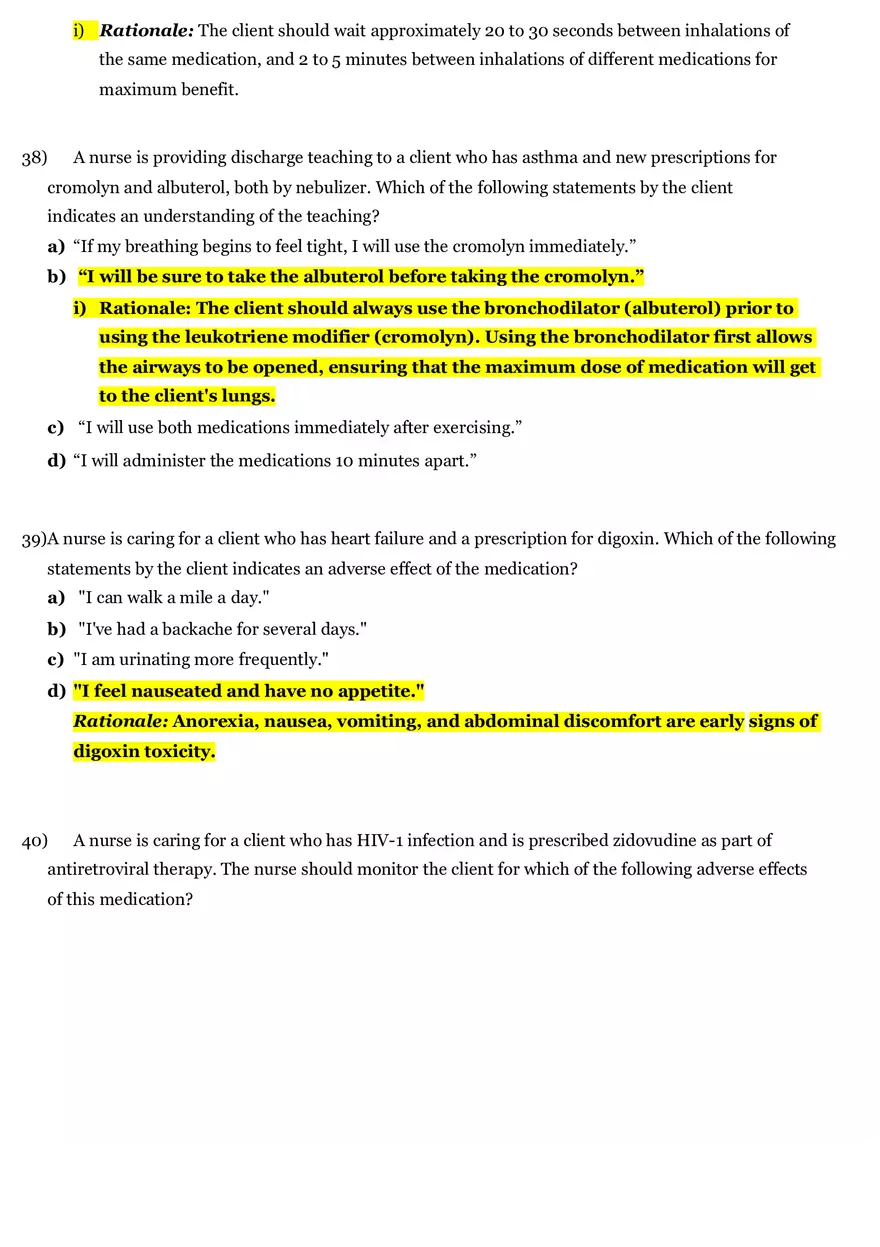 Pharmacology Final Review 2020 Part 2 - Page 9
