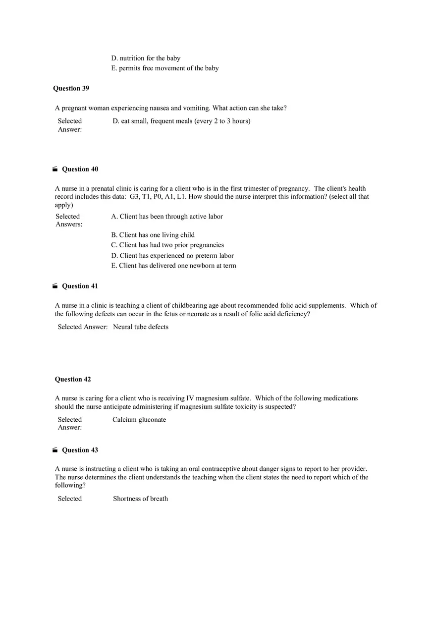 Mom and Baby Test 1 - Page 8