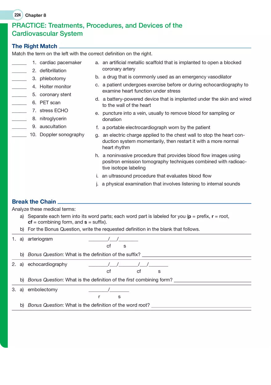 The Cardiovascular System Medical Terminology - Page 27