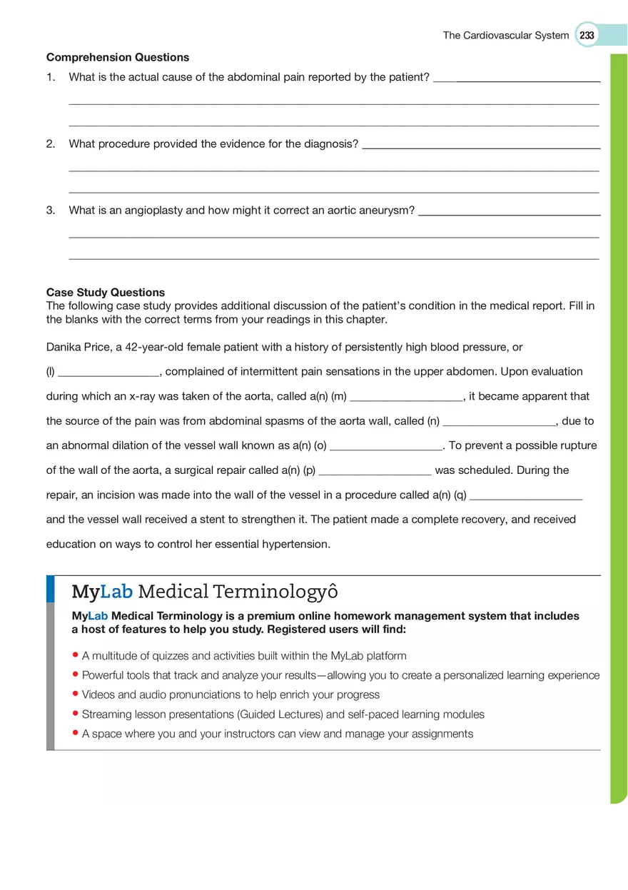 The Cardiovascular System Medical Terminology - Page 37