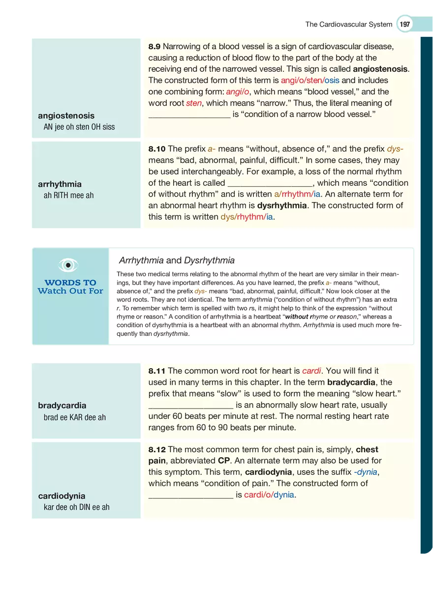 The Cardiovascular System Medical Terminology - Page 38