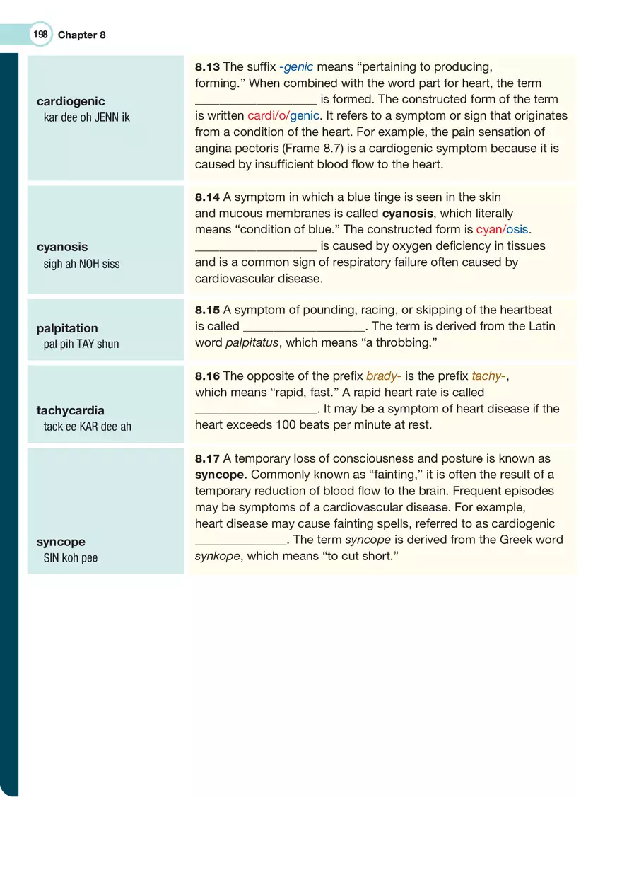 The Cardiovascular System Medical Terminology - Page 39