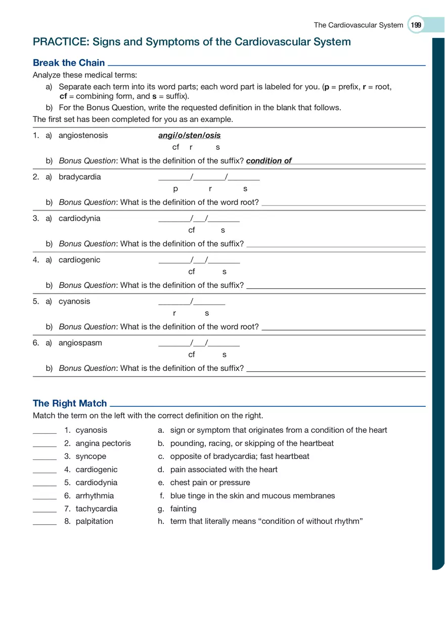 The Cardiovascular System Medical Terminology - Page 40