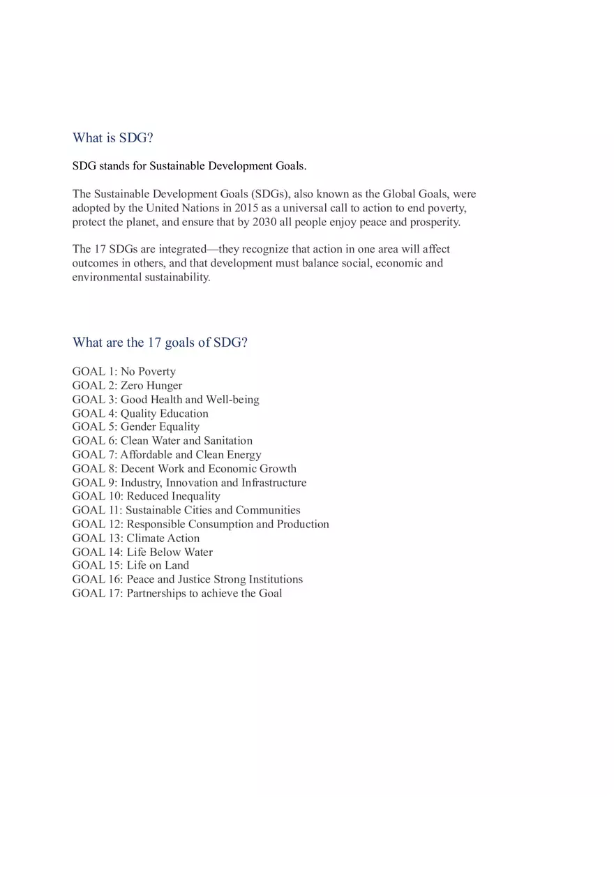 What is SDG and MDG - Page 1