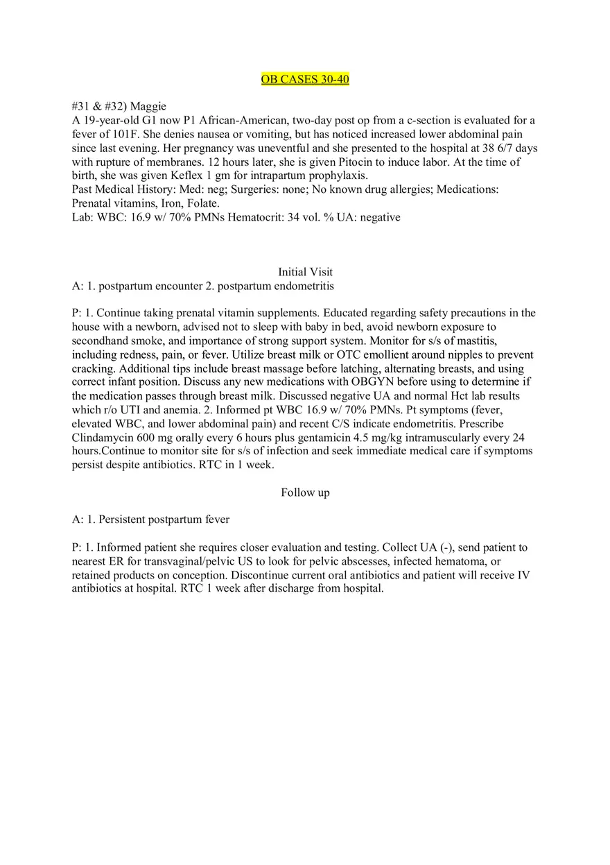 OB Cases 30-40 - Page 1