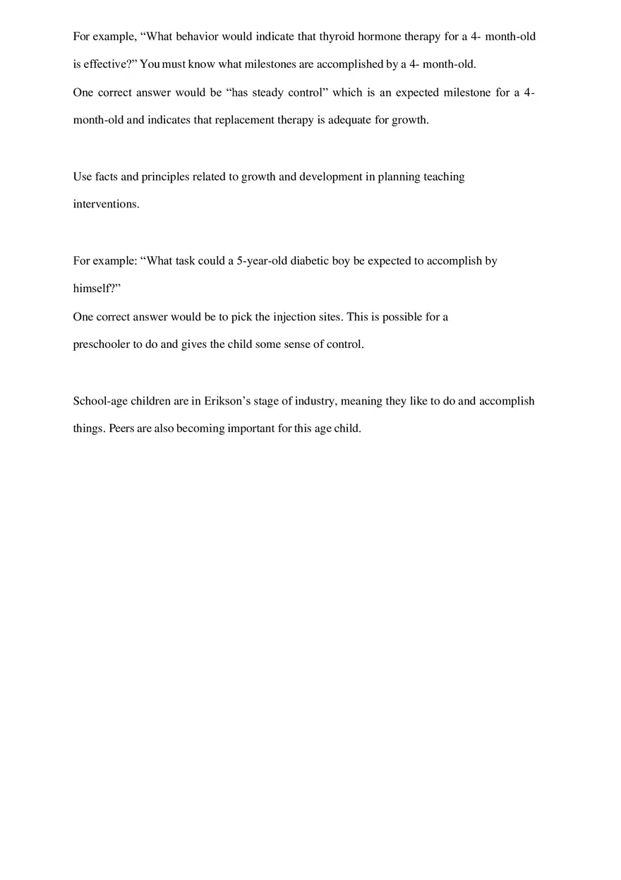 HESI Pediatrics Exam Hints - Page 2
