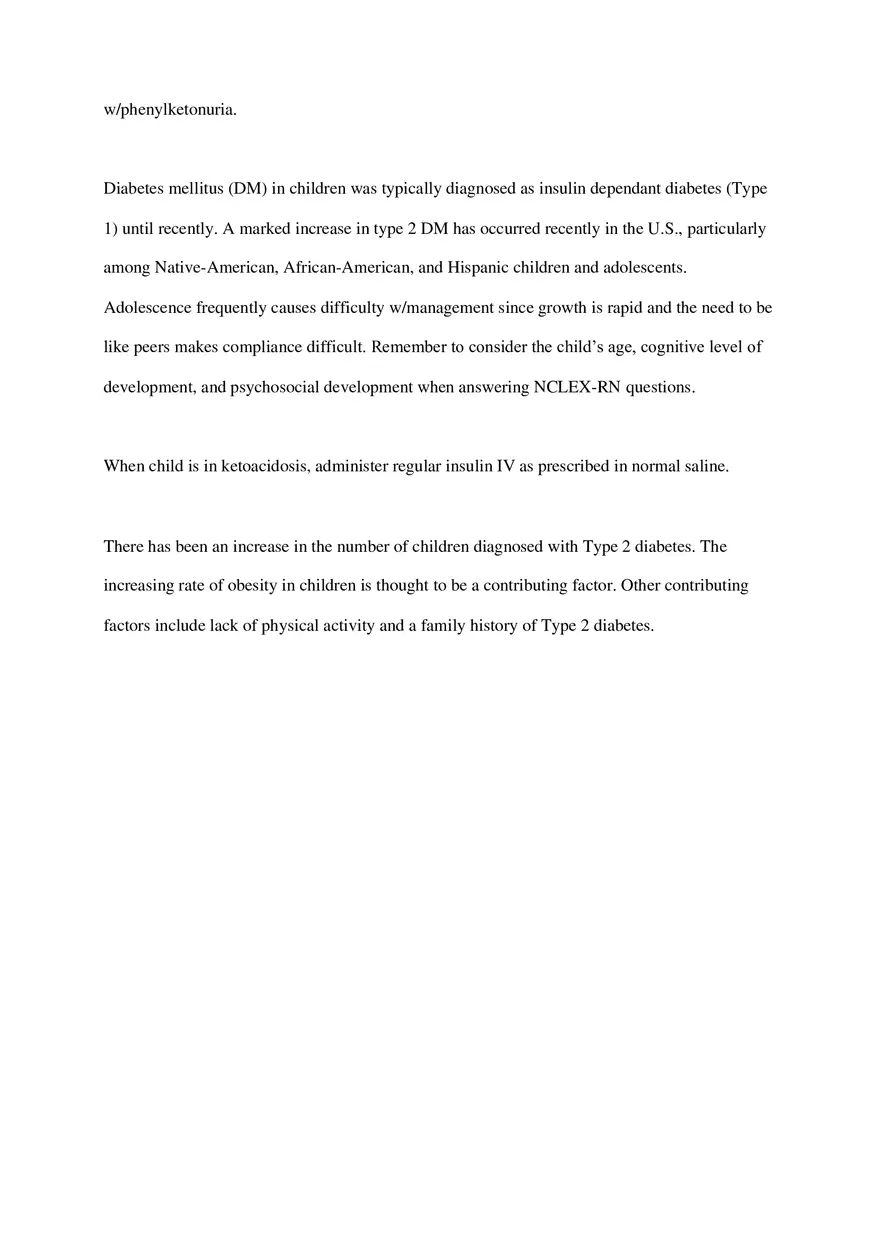HESI Pediatrics Exam Hints - Page 4