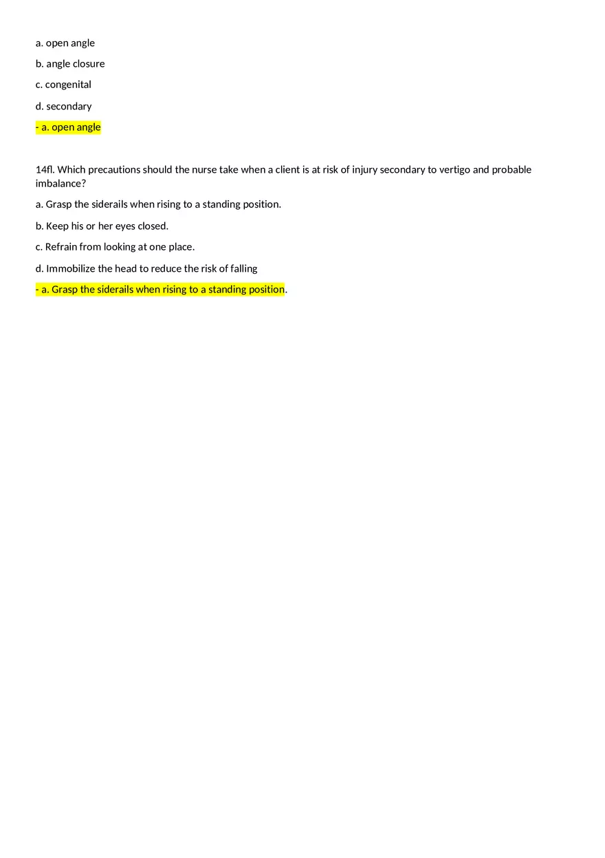 Multidimensional Care 1 Exam Part 4 Answers - Page 8