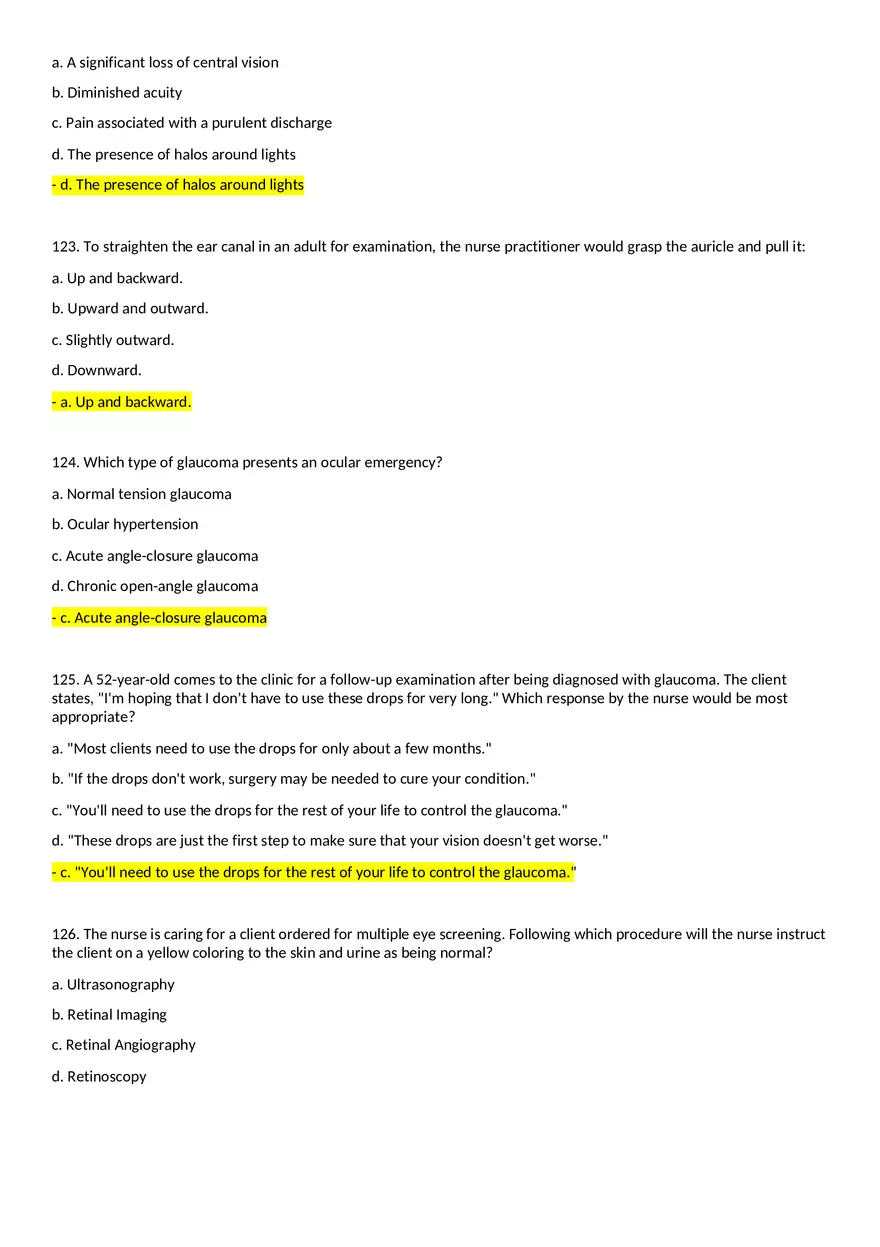 Multidimensional Care 1 Exam Part 4 Answers - Page 2