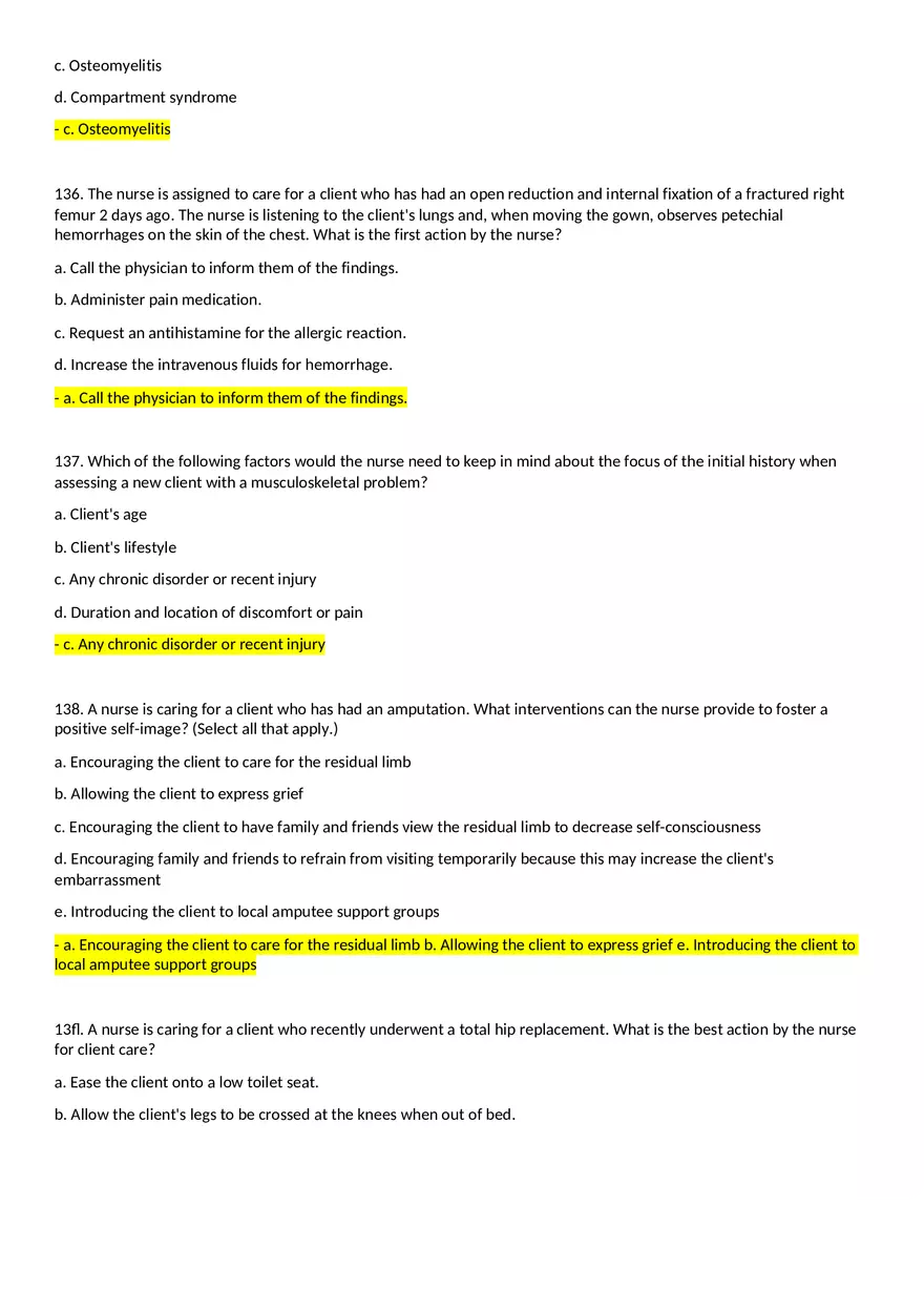 Multidimensional Care 1 Exam Part 4 Answers - Page 5