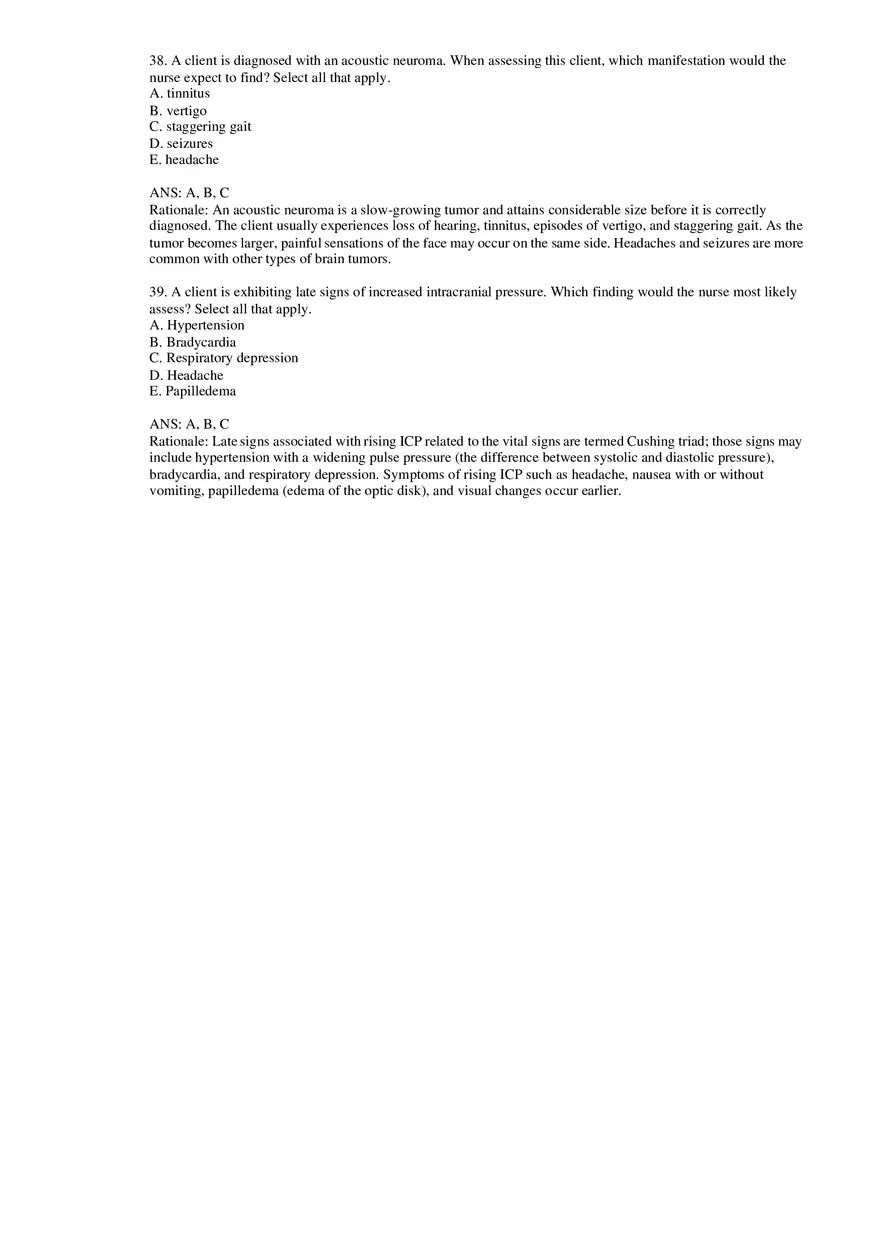 Chapter 65 Management of Patients with Oncologic or Degenerative Neurologic Disorders - Page 9