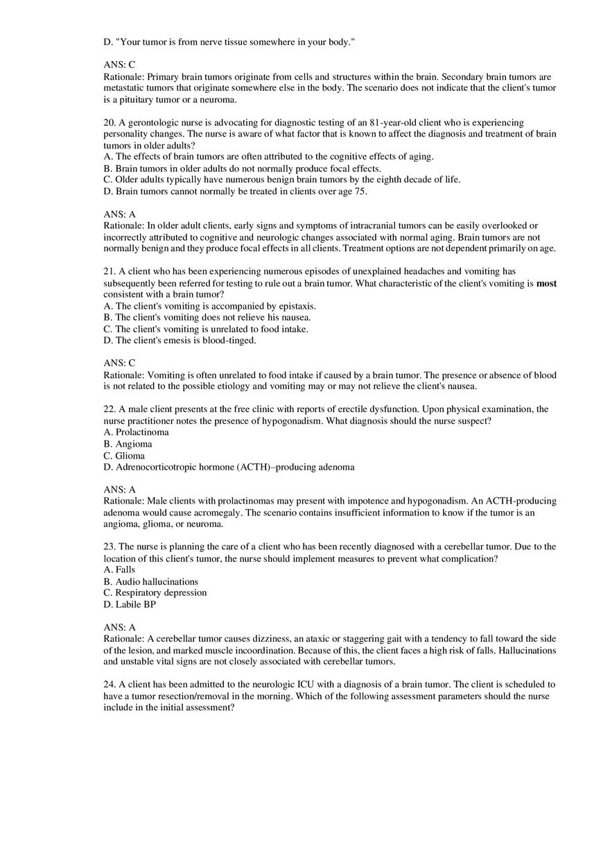 Chapter 65 Management of Patients with Oncologic or Degenerative Neurologic Disorders - Page 5