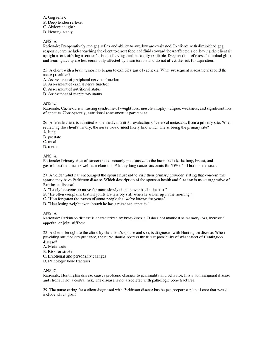 Chapter 65 Management of Patients with Oncologic or Degenerative Neurologic Disorders - Page 6