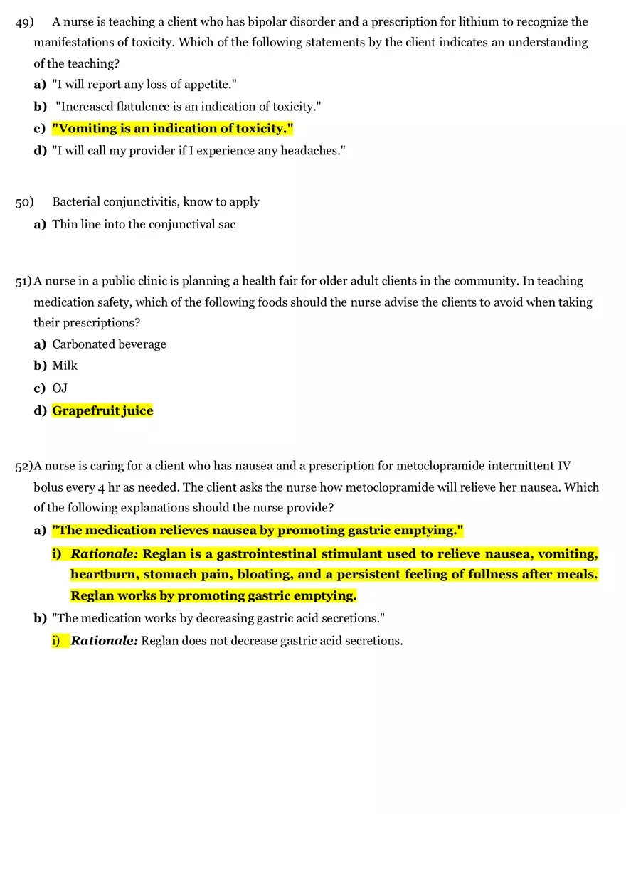 Pharmacology Final Review 2020 Part 3 - Page 2