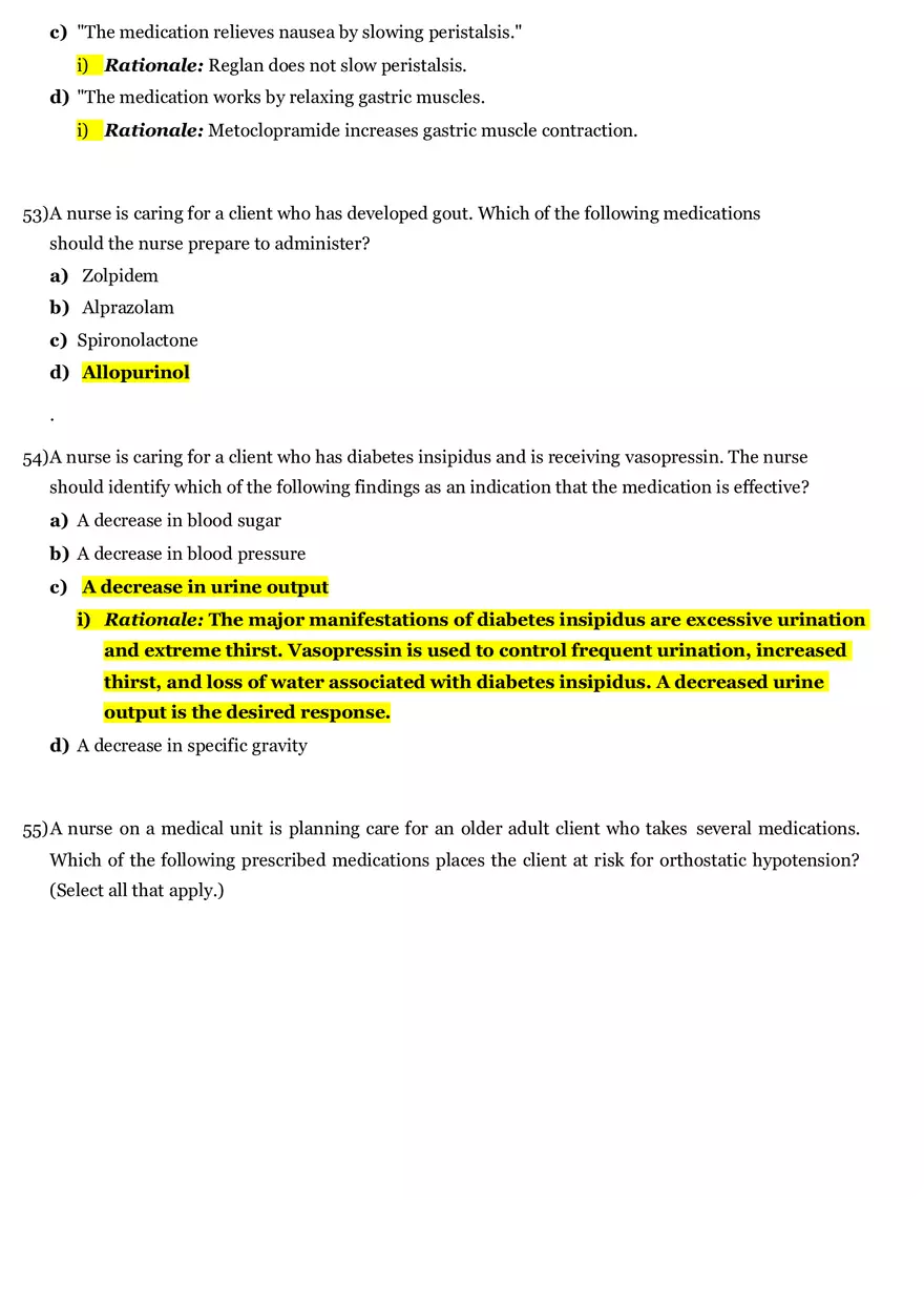 Pharmacology Final Review 2020 Part 3 - Page 3