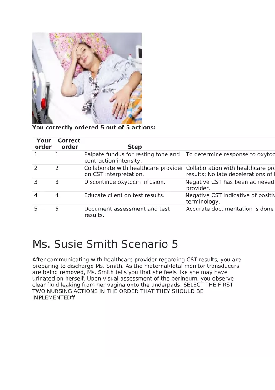 Maternal Newborn Scenarios Ms. Susie Smith - Page 7