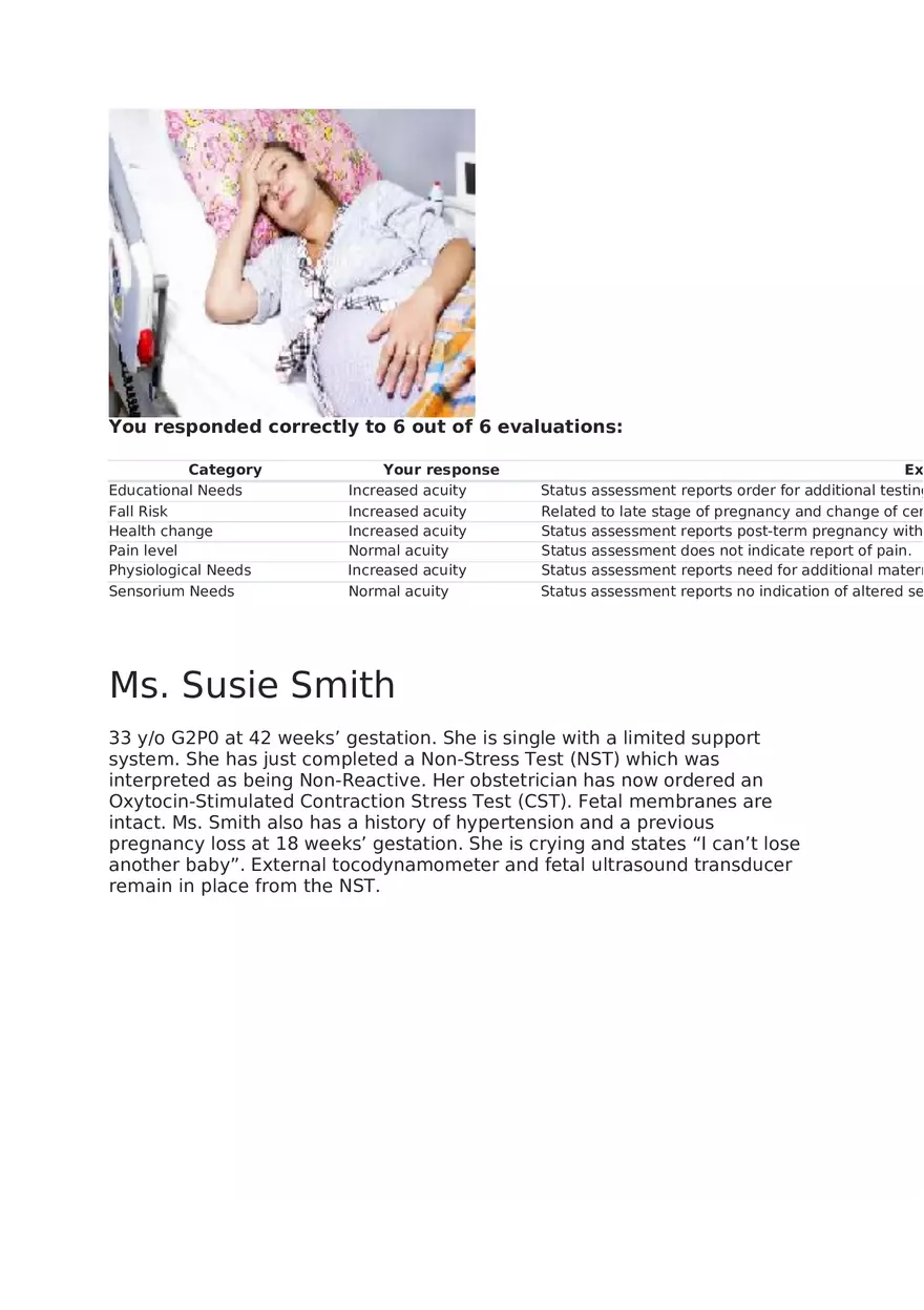 Maternal Newborn Scenarios Ms. Susie Smith - Page 2