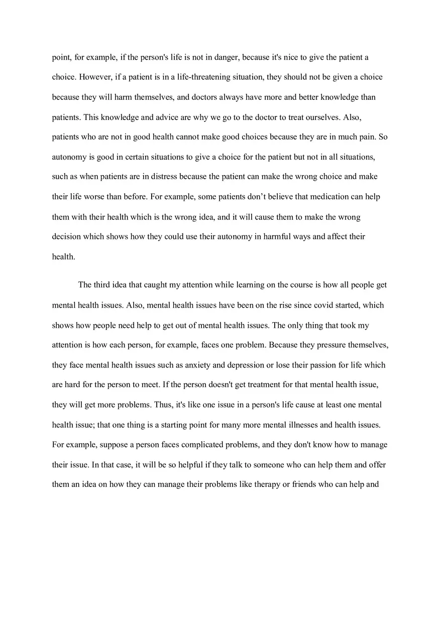 Final Reflection on Medical Ethics - Page 3
