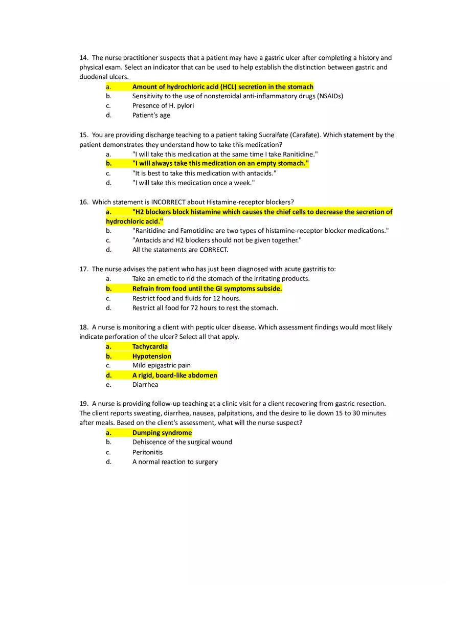 Med Surg Exam Peptic Ulcer - Page 3