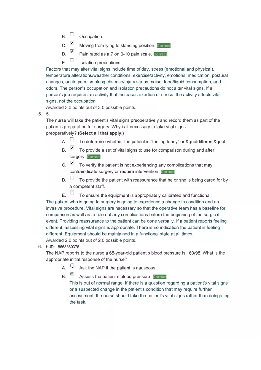 Vital Signs Post Test - Page 2