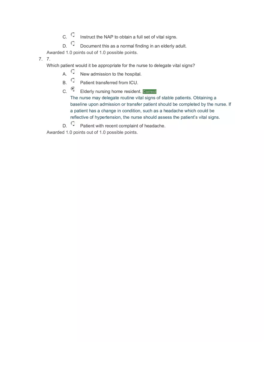 Vital Signs Post Test - Page 3