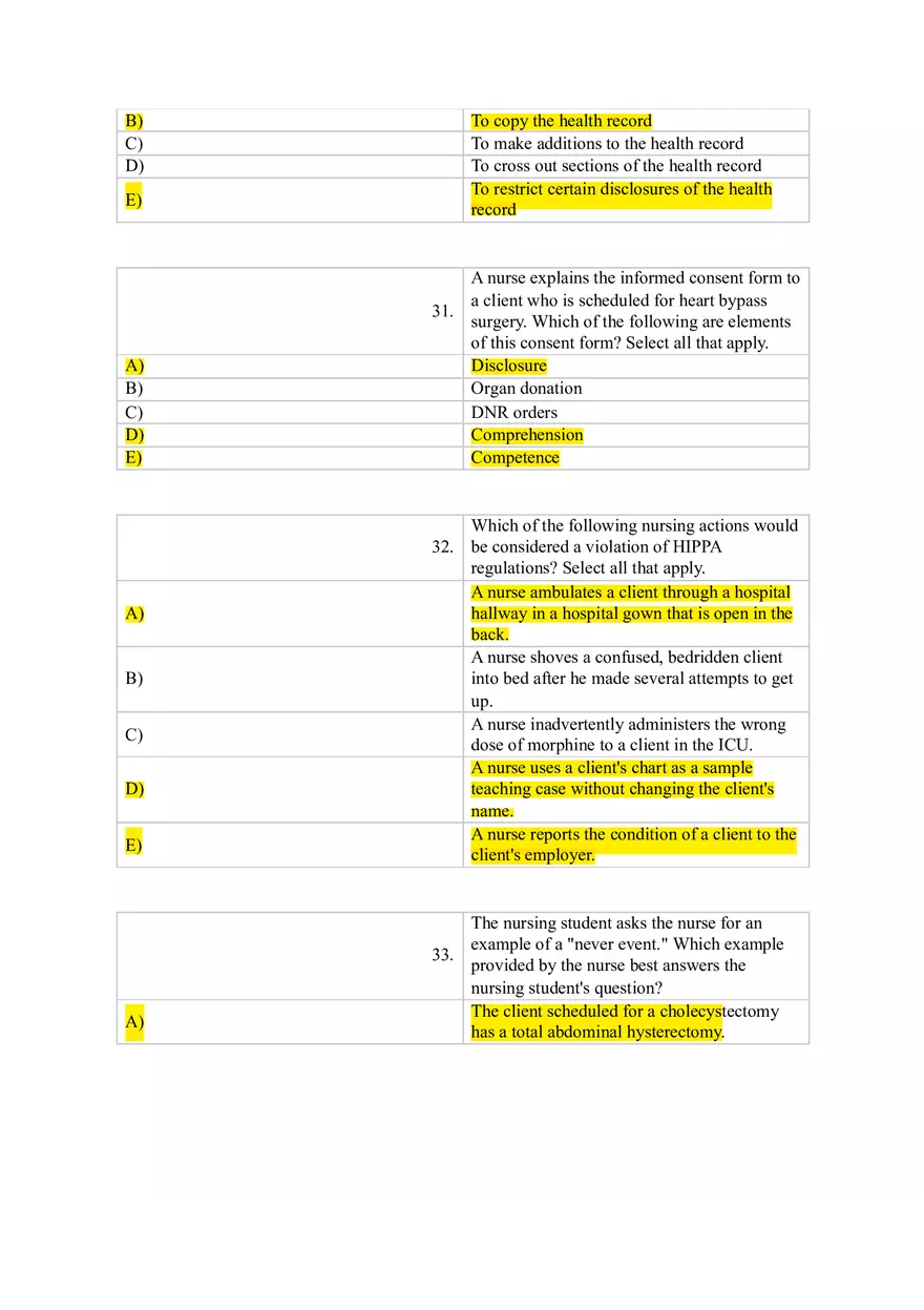 Which Nursing Student Would Most Likely be Held Liable for Negligence - Page 9