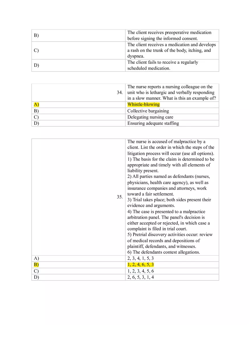 Which Nursing Student Would Most Likely be Held Liable for Negligence - Page 10