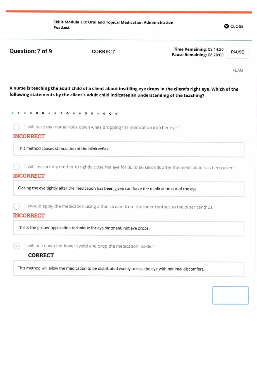 Oral and Topical Medication Quiz - Page 7