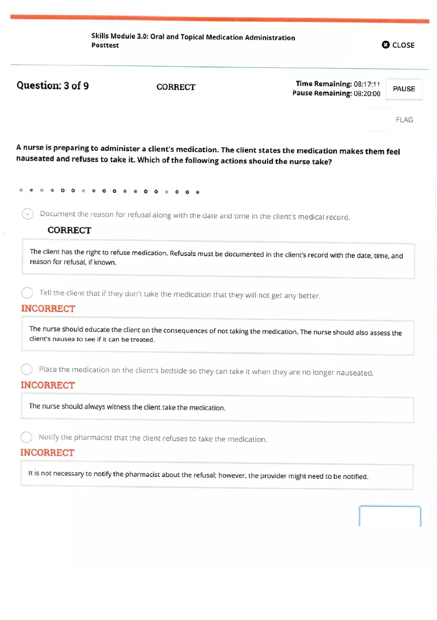 Oral and Topical Medication Quiz - Page 3