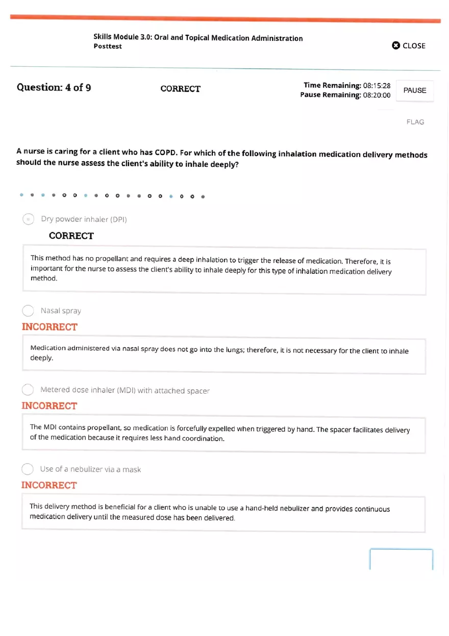 Oral and Topical Medication Quiz - Page 4