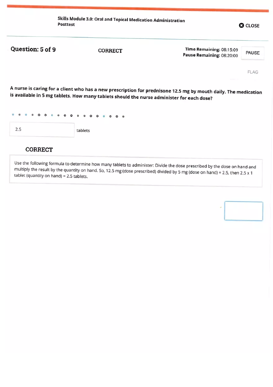 Oral and Topical Medication Quiz - Page 5