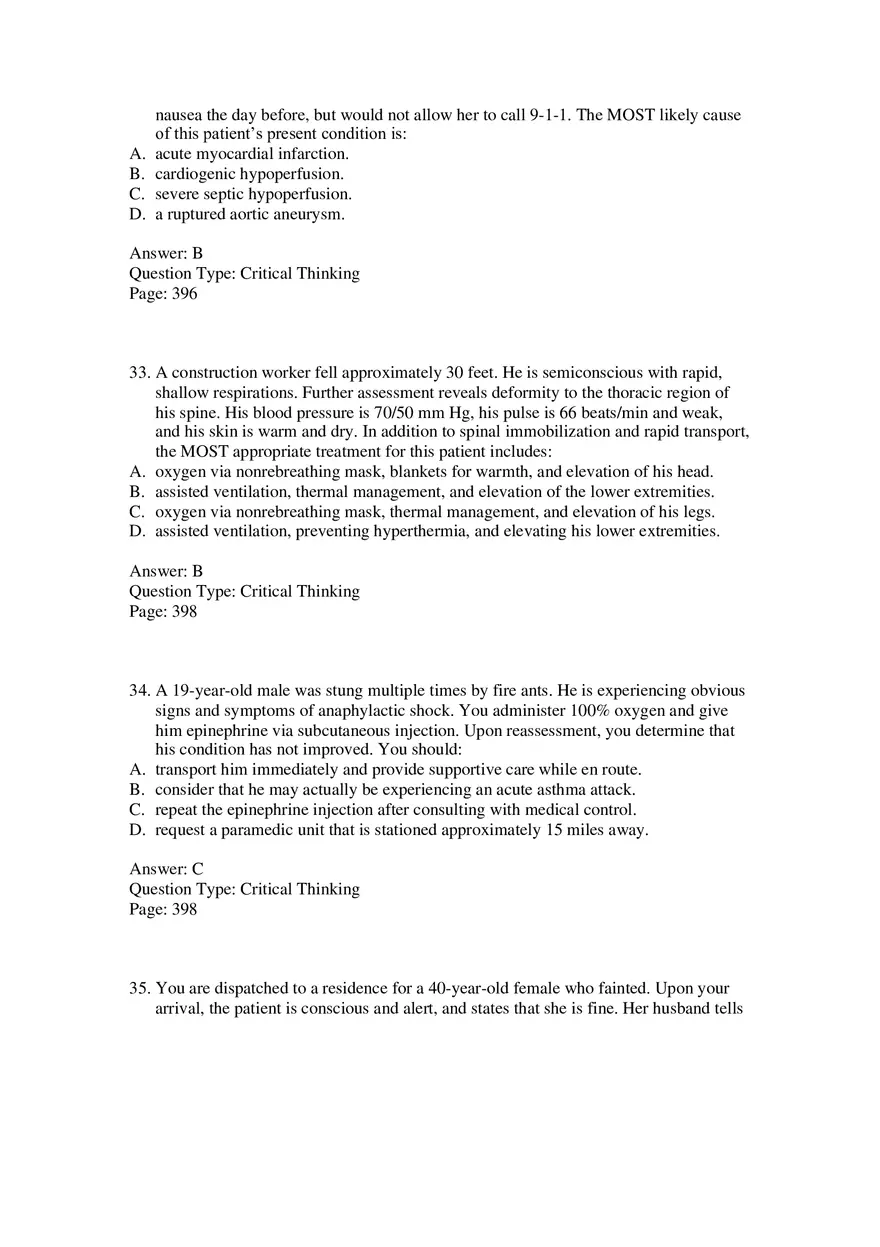 Temporary Widespread Vasodilation and Syncope - Page 11