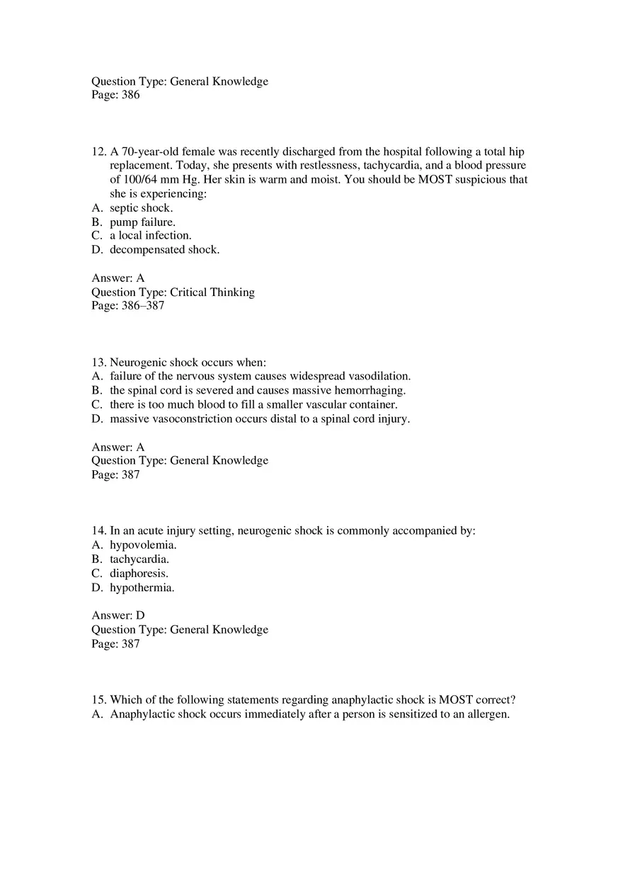 Temporary Widespread Vasodilation and Syncope - Page 5