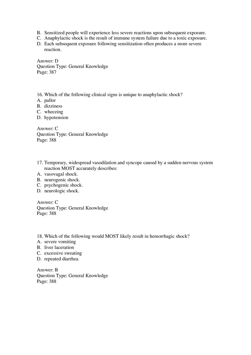 Temporary Widespread Vasodilation and Syncope - Page 6