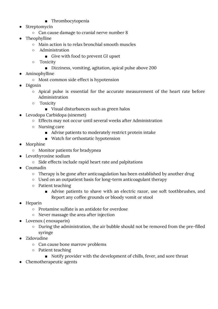 ATI Exam Study Guide Pharmacology - Page 3