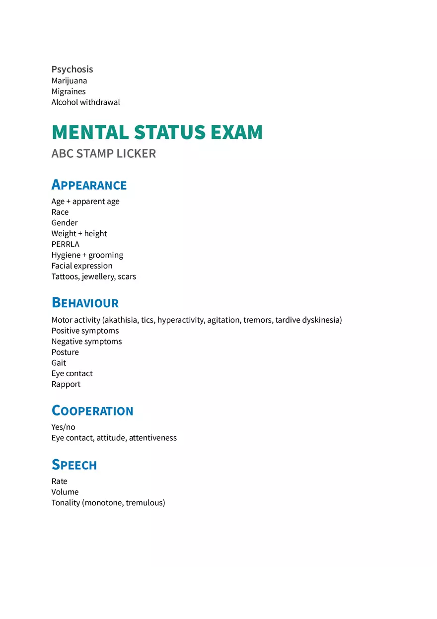 Mental Health Assessment - Page 2