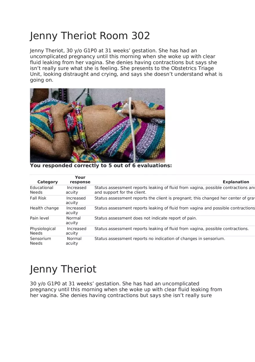 Maternal Newborn Scenarios Jenny Theriot - Page 1