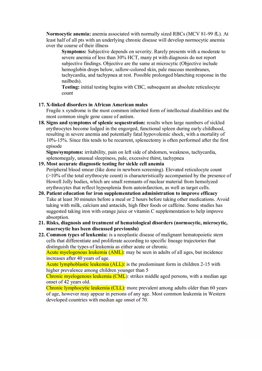Nursing Final Exam Study Guide - Page 8