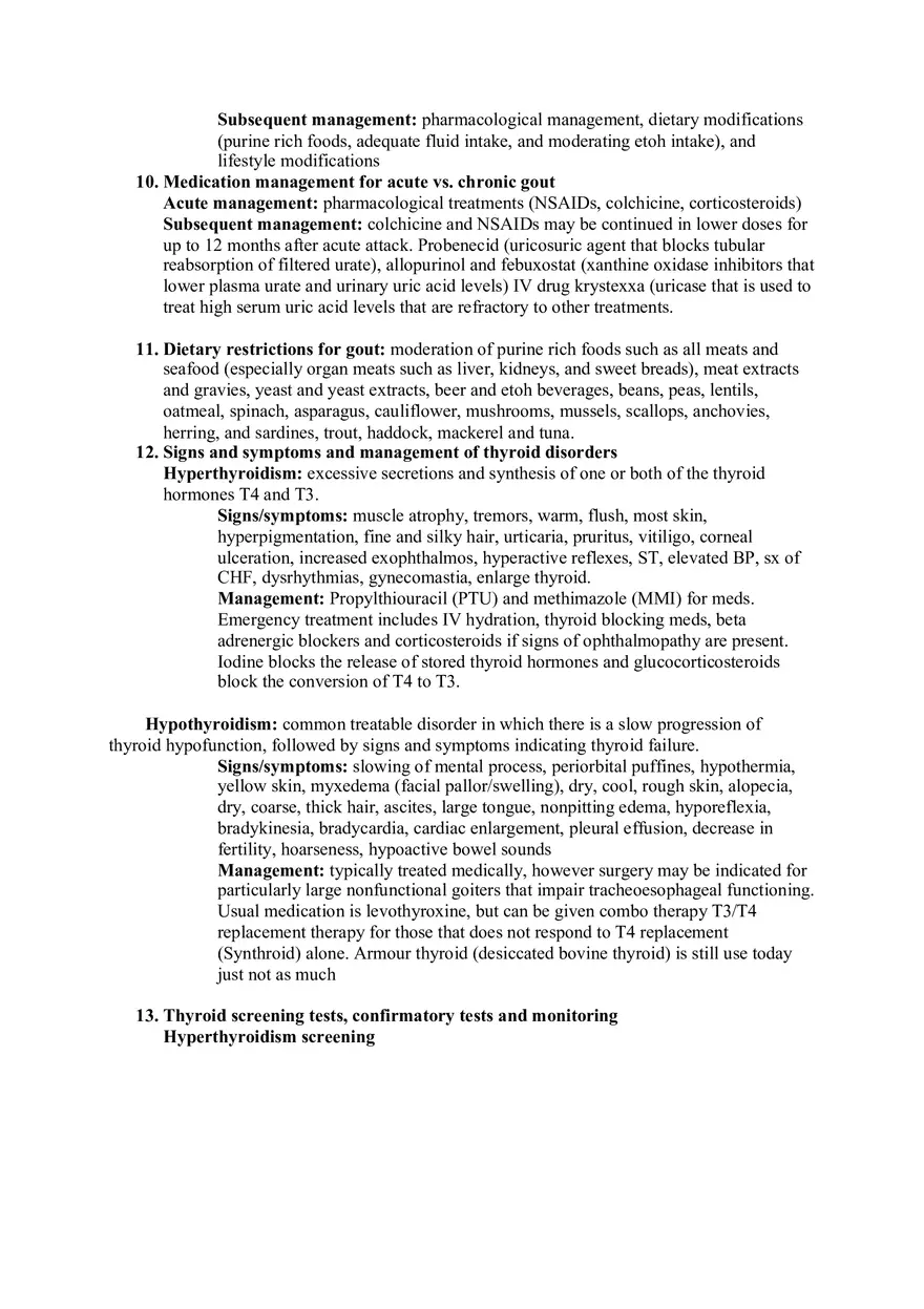 Nursing Final Exam Study Guide - Page 6