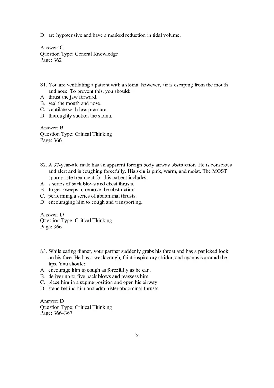 Nurs Chapter 09 Questions Part 3 - Page 7