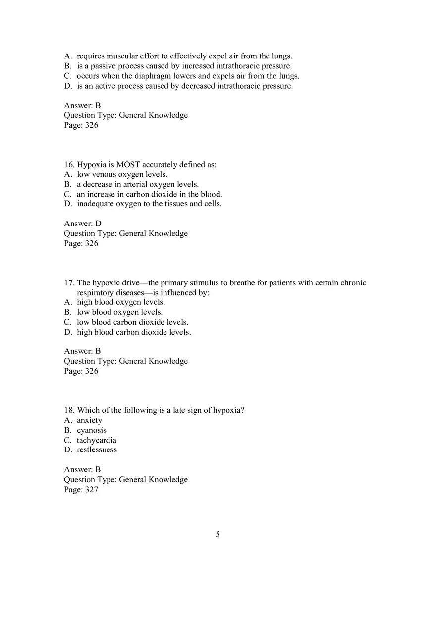 Nurs Chapter 09 Questions Part 1 - Page 5