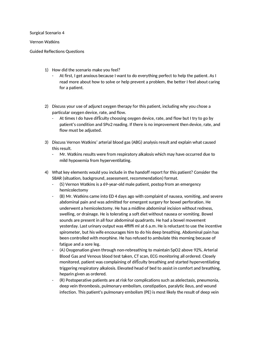 Surgical Scenario 4 Vernon Watkins - Page 1