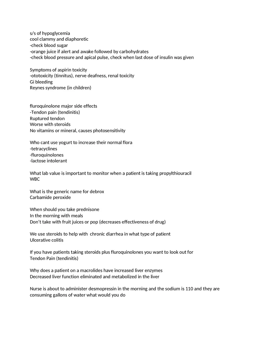Pharmacology Exam 2 Answers - Page 1