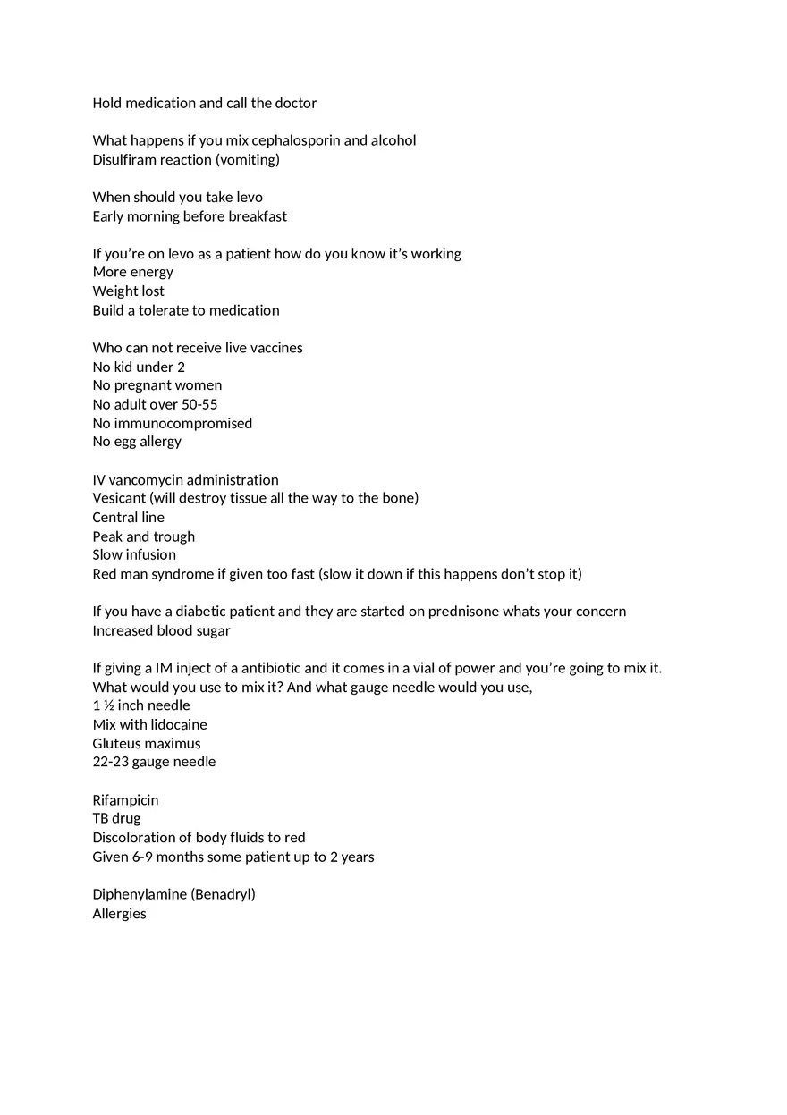 Pharmacology Exam 2 Answers - Page 2