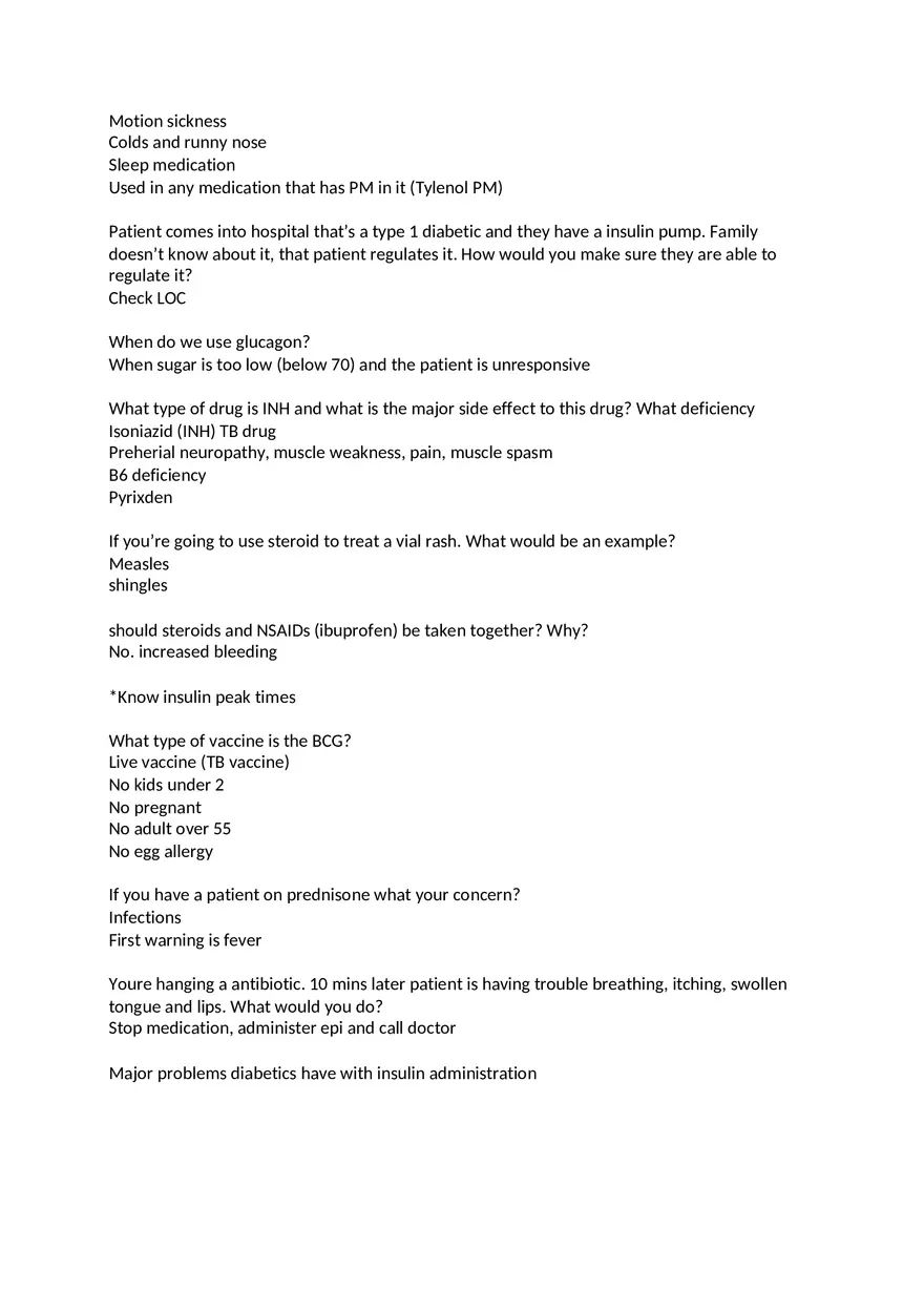 Pharmacology Exam 2 Answers - Page 3