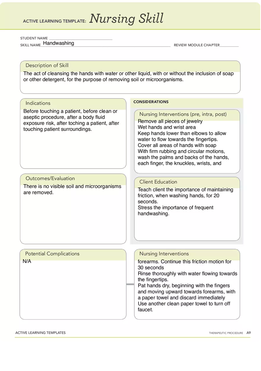 Handwashing - Page 1