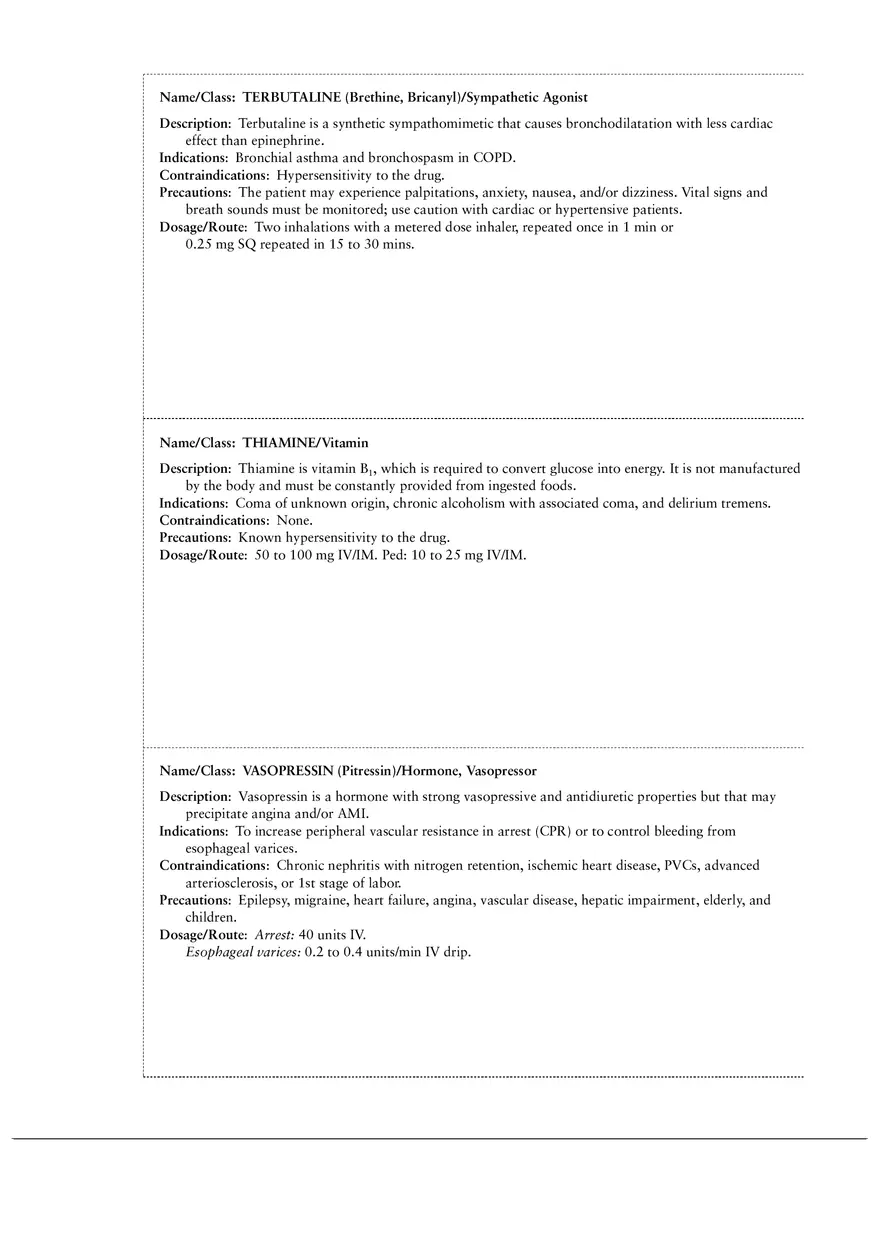 Emergency Drug Cards 33 - Page 2